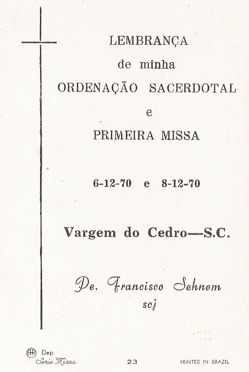 Despedimo-nos do zelozo P. Chico