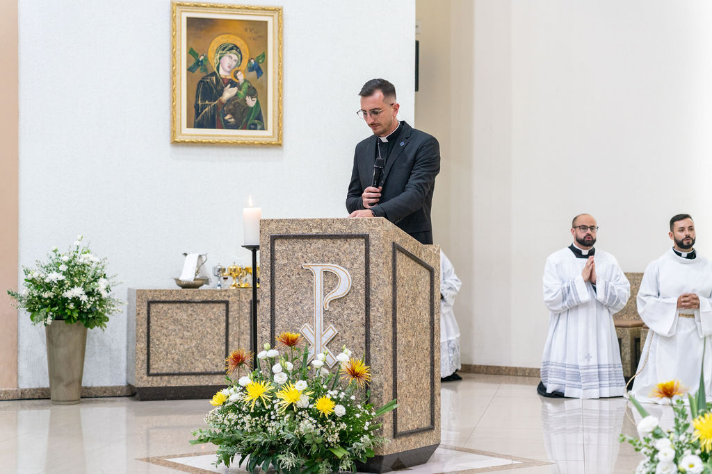 Profissão perpétua e Diaconado do Fr. Tiago Junior Waier