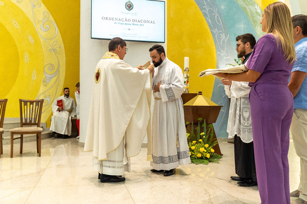 Profissão perpétua e Diaconado do Fr. Tiago Junior Waier