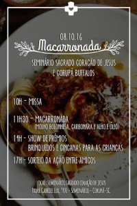 Macarronada - Seminário SCJ e Corupá Buffalos