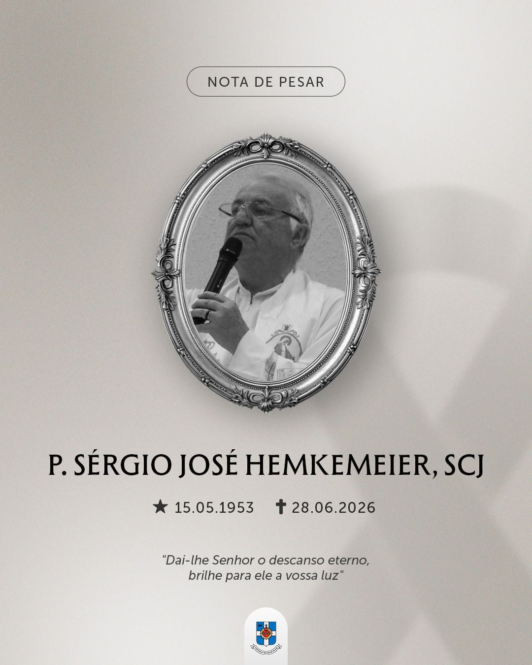 Em memória ao Padre Sérgio José Hemkemeier, SCJ