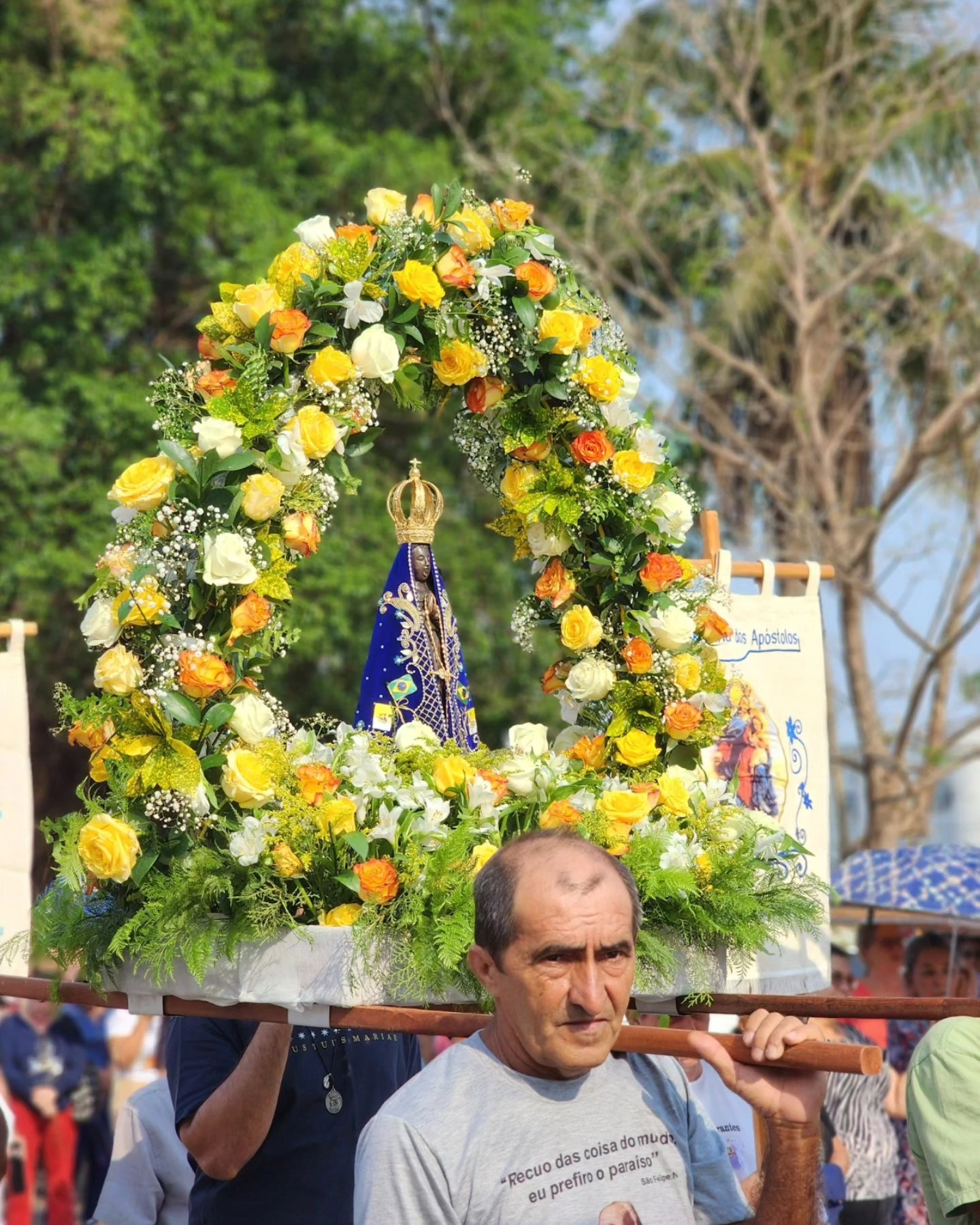 Celebração de Nossa Senhora Aparecida na Missão Rondônia
